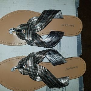 Bamboo Ashley-54 multi-color thong flat